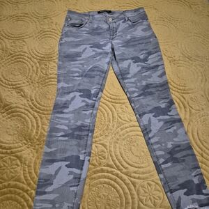 Express Gray Camouflage Leggings